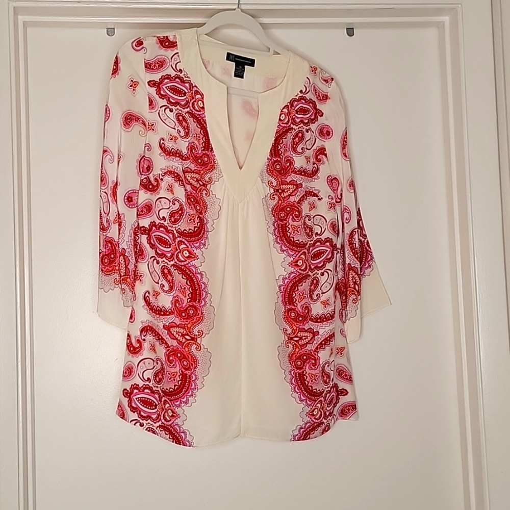 INC silk blouse